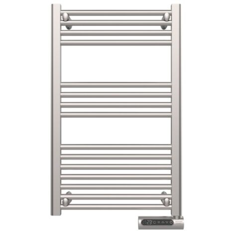 Elektrischer Handtuchhalter defluid con 500, LED-Display, Touch-Bedienung, Wochenprogrammierer, 3 Modi, wählbare Temperatur und maximale Sicherheit con IP24.