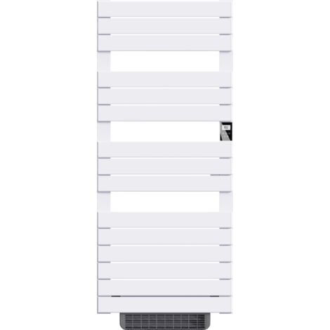 Elektrischer Handtuchwärmer ohne Flüssigkeit mit Gebläse 500W+1000W H.108,4xL60cm Bestherm HANAE weiß