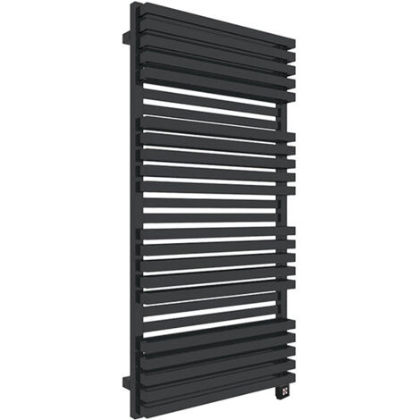 Elektrischer heizkörper Schwarz HxL 1185mmx600mm - 1200 Watt - QUA1185/600BSOAE8N