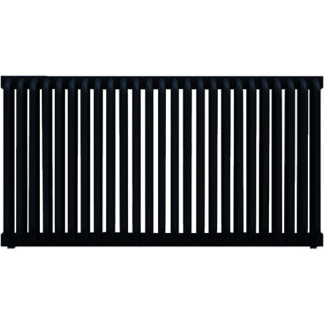 Elektrischer Heizkörper, schwarz - (HxL) 440x1220 mm - 1000 Watts - 1000 Watt - DEL440-1220E7N