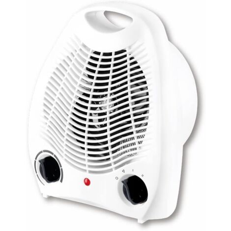 Elektrischer Heizlüfter, Elektroherd, 1000 W/2000 W, Heißluft-Thermokonvektor 2 Leistungen, intuitive Taste, geräuschlos, tragbar