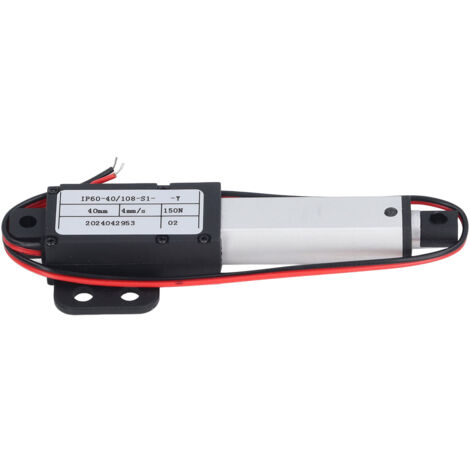 Elektrischer Linearantrieb, 40 mm Hub, 150 N, 4 mm/s Bewegung für Sofa, Roboter, TV, Tisch, Fenster, 12 V