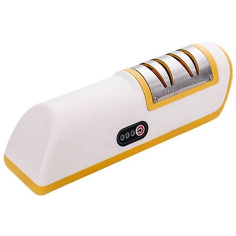 Elektrischer Messerschärfer, Messerschärfer aus Edelstahl, USB-wiederaufladbarer elektrischer Messerschärfer, automatische Anpassung für schnelles Schärfen