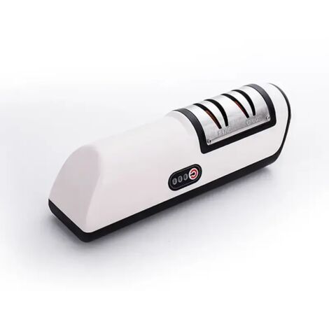 Elektrischer Messerschärfer, Messerschärfer aus Edelstahl, USB-wiederaufladbarer elektrischer Messerschärfer, automatische Anpassung für schnelles Schärfen