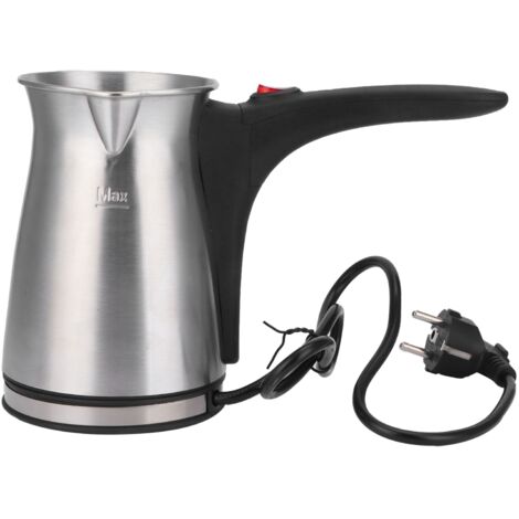 Elektrischer Milchwärmer aus Edelstahl für Kaffee, kleiner 220-V-Heiztopf für den Hausgebrauch, EU-Stecker