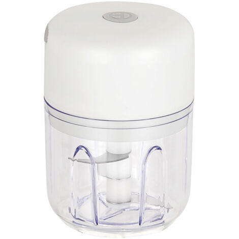 Elektrischer Mini-Zerkleinerer, für Knoblauch, Püree, Zwiebeln, Kräuter, Gemüse, Ingwer, Obstmixer (250 ml)