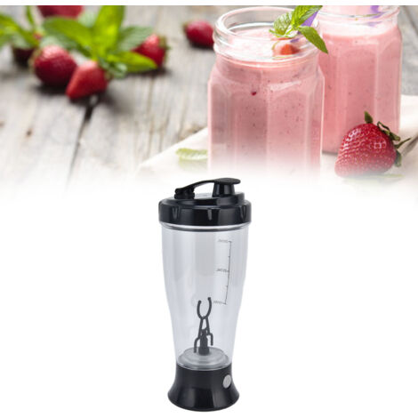 Elektrischer Mixbecher, automatischer Shaker, 350 ml, schwarzes ABS-Kunststoffgehäuse für Kaffee und Milchshakes
