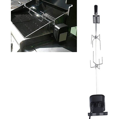 Elektrischer Multifunktions-Drehgrill - SUS 304 Edelstahl-Grillmotor-Set, 15 kg Kapazität, einstellbar, für Fleisch (Schwein, Huhn, Lamm), US-Stecker, 100-240 V.