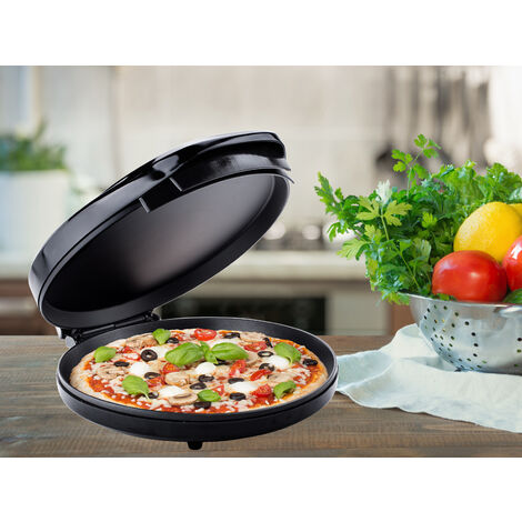 Elektrischer Pizzamaker Ø30cm 1450Watt Pizzapfanne auch für Omelett & Quiche