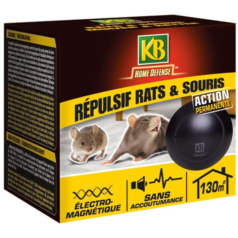 Elektrischer Ratten- Und Mäusevertreiber 130m² /nc - Kb Home Defense