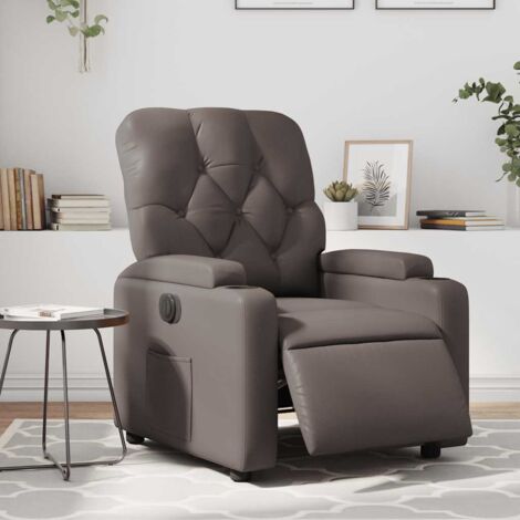 Elektrischer Relaxsessel Braun Kunstleder vidaXL528348