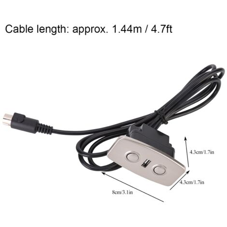 Elektrischer Relaxsessel-Controller mit 2 Tasten und zwei USB-Anschlüssen