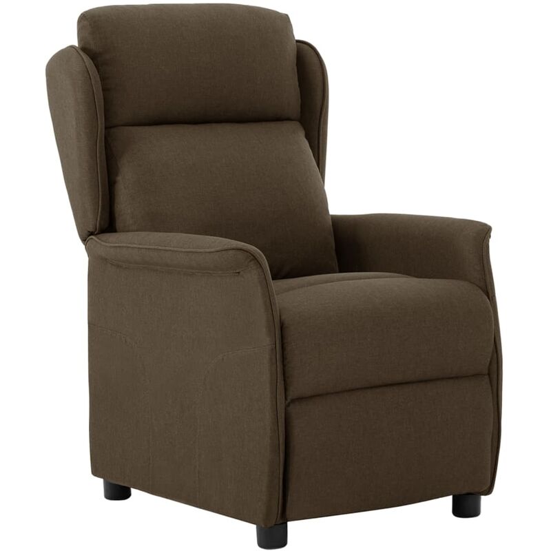 Elektrischer Relaxsessel Stoff Braun - Braun - Vidaxl