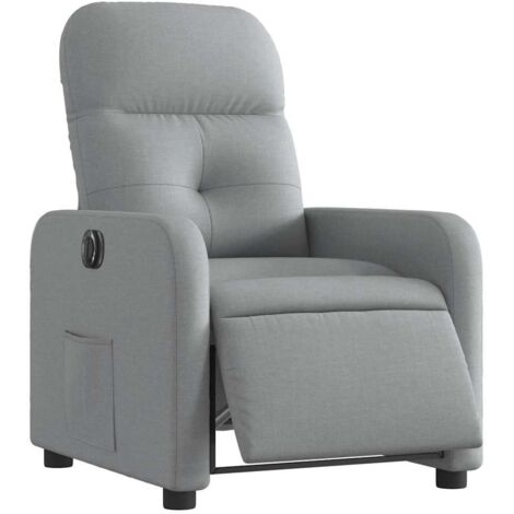 Elektrischer Relaxsessel Grau Polyester