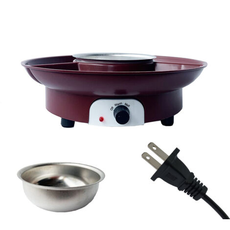 Elektrischer Schokoladenbrunnen von Aoresac – Fondue-Set mit 2 Zapfhähnen, herausnehmbarer Schale und Heiz-/Schmelzregler – Ideal zum Dippen von Schokolade, Karamell und Saucen