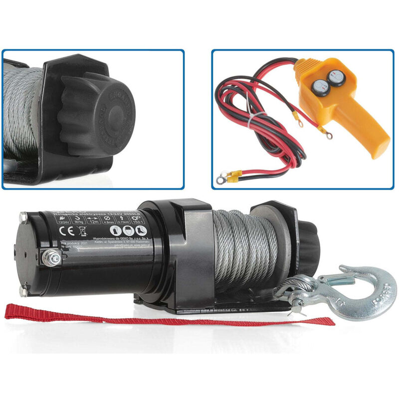 Image of Elektrischer Seilzug 12V 2000 Lb Geko Fuer Quad ATV Buggy