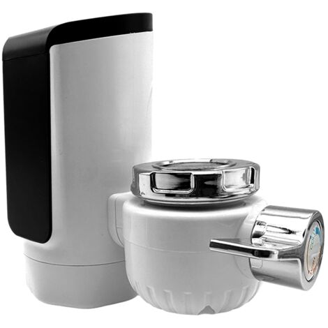 Elektrischer Sofort-Heißwasserhahn, keine Installation erforderlich, großes Digitaldisplay, wasserdicht (IPX4), ABS-Becken, 110 V/220 V