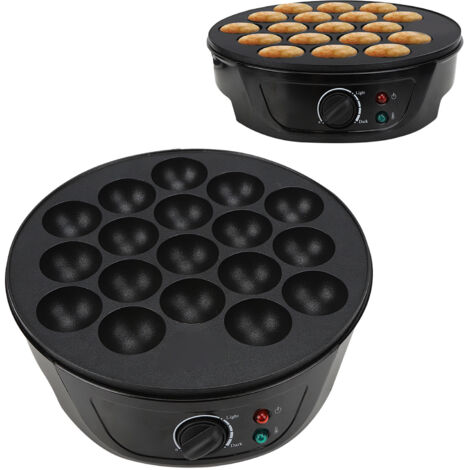 Elektrischer Takoyaki-Maker – Oktopusballmaschine mit 18 Mulden, 750 W, Antihaftplatte – Kleines Küchengerät