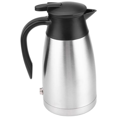 Elektrischer Wasserkocher fürs Auto (1000 ml) – BPA-freier Reise-Thermoskanne aus Edelstahl 304 – 12 V/24 V Heizleistung mit LED-Anzeige