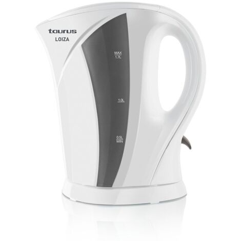 Elektrischer Wasserkocher Taurus Loiza weiß 2200 Watt 1.7 Liter