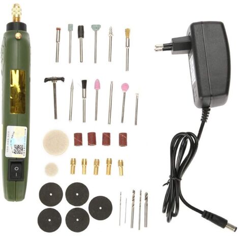 Elektrisches Bohrmaschinen-Set, elektrisches Polier- und Schleifwerkzeug zum Bohren und Polieren (EU-Stecker 220 V)