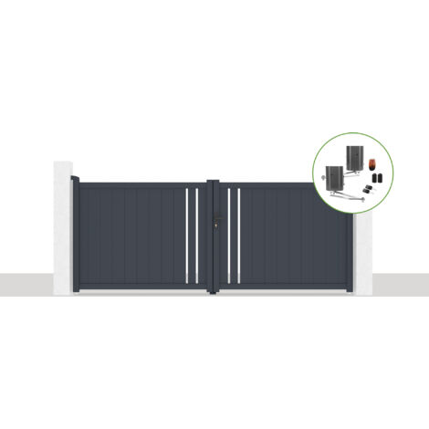 Elektrisches Flügeltor 3,5x1,4m GIONA + BUNKER B500 Motorisierung
