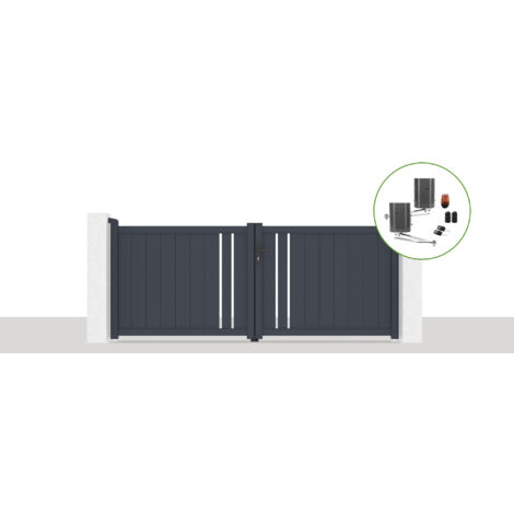 Elektrisches Flügeltor 3x1,2m GIONA + BUNKER B500 Motorisierung
