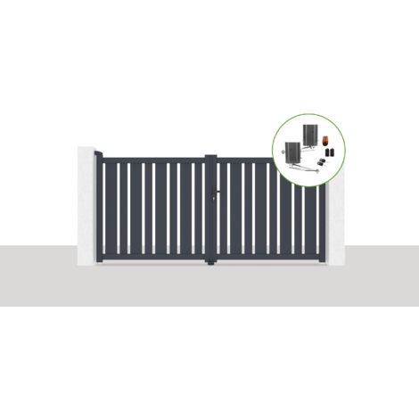 Elektrisches Flügeltor 3x1,4m VEYMONT + BUNKER B500 Motorisierung