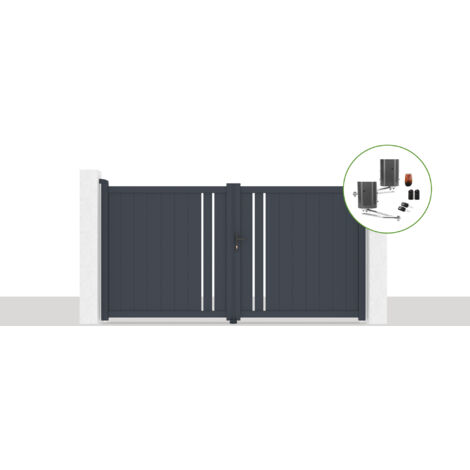 Elektrisches Flügeltor 3x1,6m GIONA + BUNKER B500 Motorisierung
