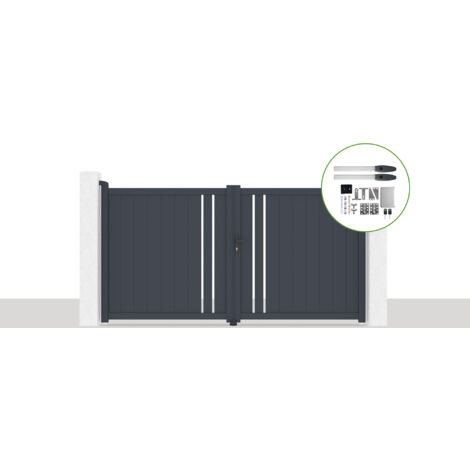 Elektrisches Flügeltor 3x1,6m GIONA + HICKER B200 Motorisierung
