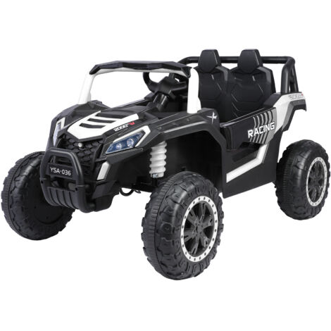 Elektrisches Kinder-Geländefahrzeug - HOMEMiYN - UTV - 12V Batterie - Geschwindigkeit 2-6 km/h