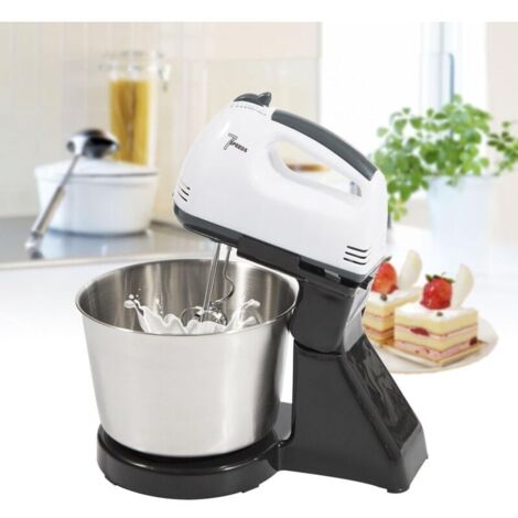 Elektrisches Knetset (1,7 l), 100-W-Küchenmaschine (220–240 V), elektrischer Mixer mit 4 Klingen und 7 Geschwindigkeitsstufen für Gebäck, Kuchen, Kekse und zum Kneten