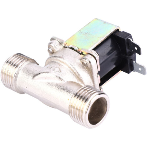 Elektrisches Magnetventil aus Messing, G1/2 NC, 220–240 V, für Wasser, normalerweise geschlossen