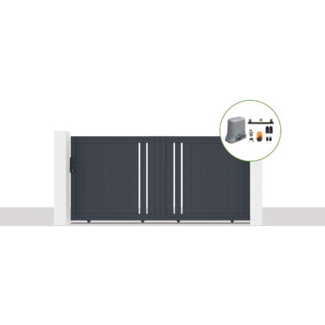 Elektrisches Schiebetor 3x1,4m GIONA + TANKER C600 Motorisierung