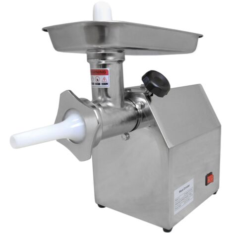 Elektro-Fleischwolf elektrischer Zerkleinerer Wurstfüller Wurstmaschine gewerblich Metzger Edelstahl 850W