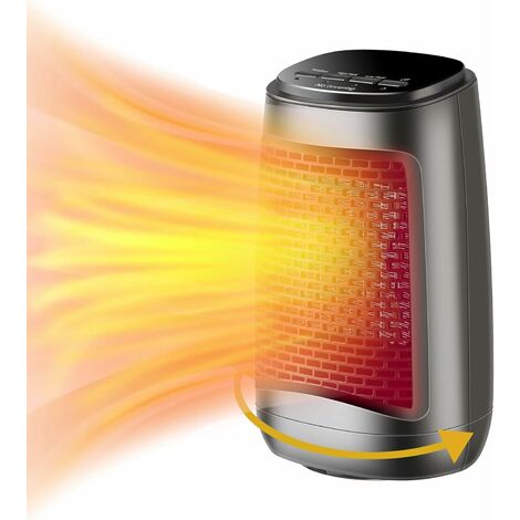 Elektro Heizlüfter, Elektroheizer Heater 1500W PTC Keramikheizung Heizgerät Mit 3 Modi, Sichere Energiesparend Leise, 70° Oszillation Heizung Heater Elektroheizer für Büro Schlafzimmer Innenbereich