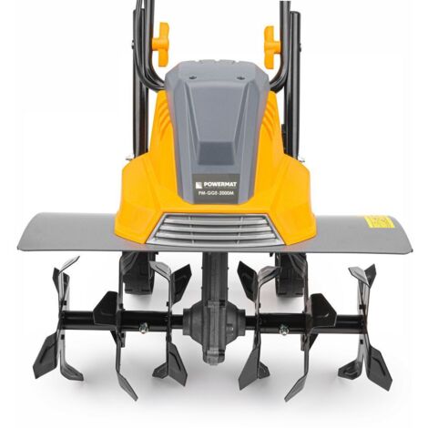 JARDIBRICODECO Elektro Motorhacke 2000W Arbeitsbreite 450 mm Bodenhacke Bodenfräse Selbstantrieb Gartenfräse Kultivator