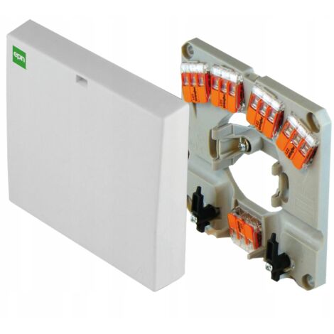 Elektro-Plast  Boîte de connexion 400V - 3 phases - 117x113x22 mm - Installation facile - Wago 6 mm