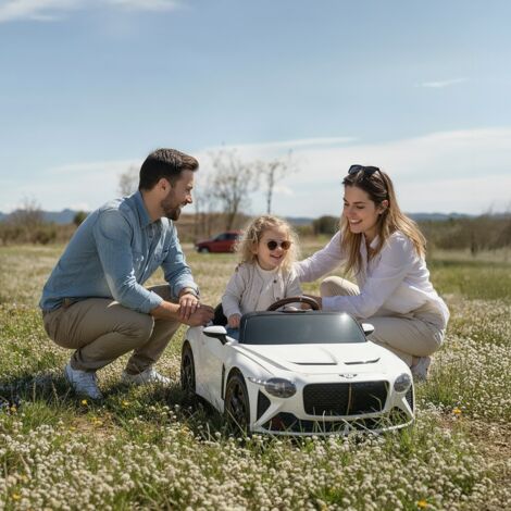 PLAYKIN BENTLEY BACALAR elektrisches Kinderauto 12V Batterie mit Fernsteuerung Gummiräder und Lichter +3 Jahre alt