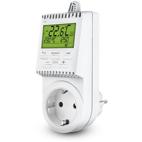 Elektrobock Termostato a spina TS30 per riscaldamento elettrico RAL 9010 bianco puro normale