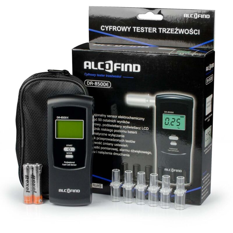 Elektrochemischer Alkoholtester Da 8500E + Tipps