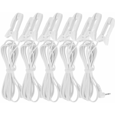 Elektrodenkabel mit 2,5-mm-Ohrclips für digitales TENS-Massagegerät