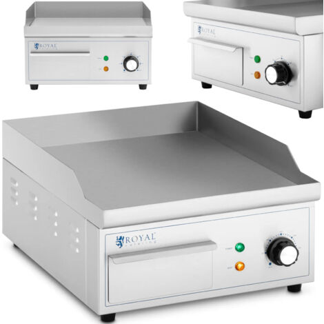 Elektrogrill, glatte Grillplatte, 35 x 38 cm, 2000 W