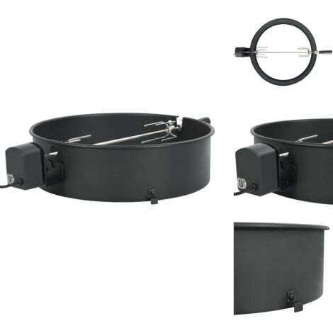 Elektrogrills & -bratplatten - Living BBQ Rotisserie Ring Set 57 cm Schwarz