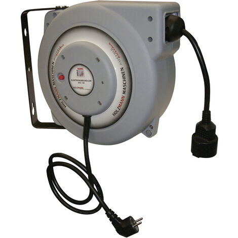 ELEKTROKABEL AUFROLLER 15 METER 230V WANDHALTER HOLZMANN EKR15M