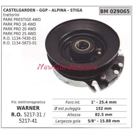 Elektromagnetische Kupplung warner rasenmäher castelgarden ggp stiga 029065