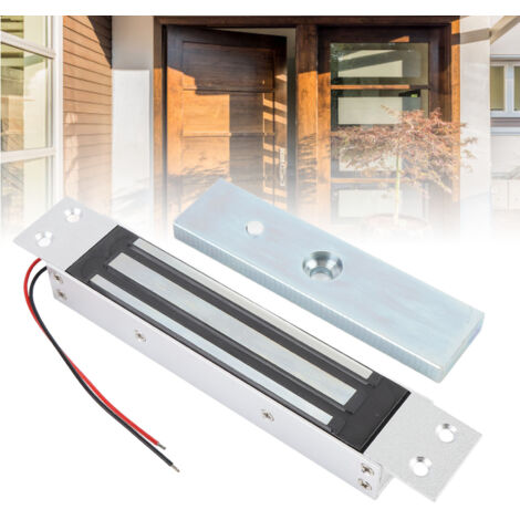 Elektromagnetische Monoblock-Türschlösser für Einzeltüren, 180 kg, Aluminium, 12 V DC, NC, Modell kompatibel mit Holz-, Metall-, Glas- und Brandschutztüren