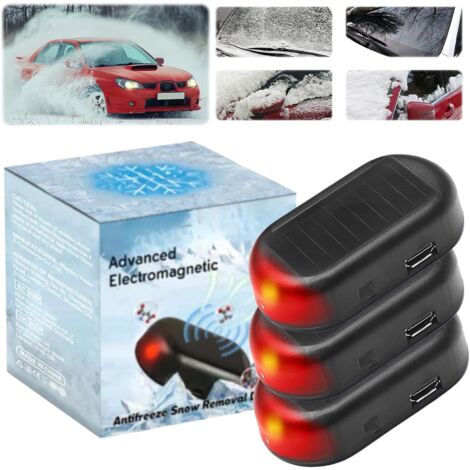 Elektromagnetischer Auto-Enteiser, Elektromagnetischer Schneeräumer, Elektromagnetischer Auto-Enteiser, Frostschutzgerät für Autos, Scheibenenteiser (3 Stück-A)