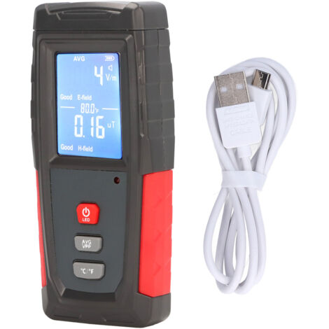 Elektromagnetischer Wellendetektor mit automatischem Alarm – Tragbarer EMF-Tester 3,7 V 600 mAh