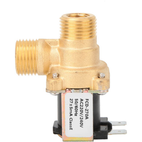 Elektromagnetisches Messing-Magnetventil G1/2", normalerweise geschlossen, Wassereinlassschalter (AC220V).